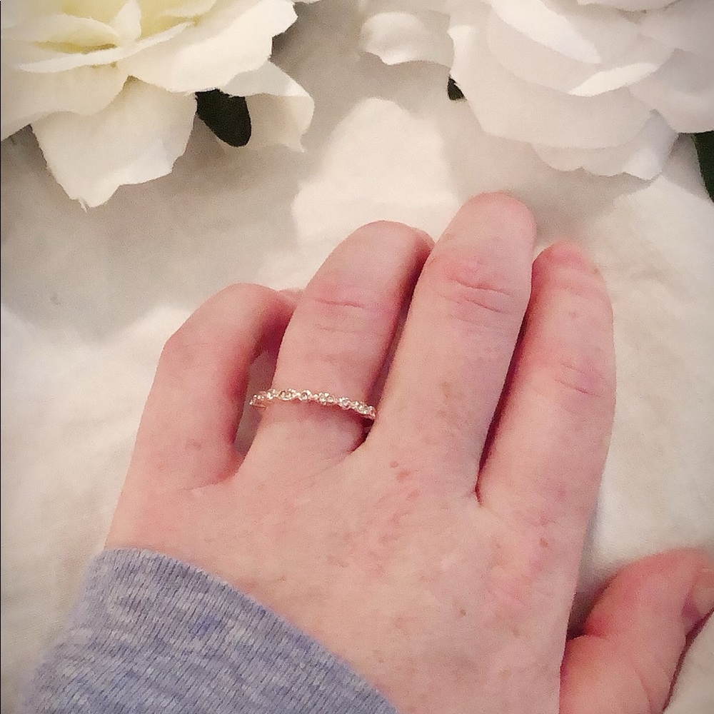 5/$50 Rose Gold & CZ Ring - Picture 5 of 6